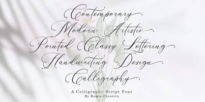 Konesta Calligraphy Script Font Poster 10