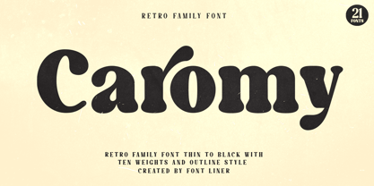 Caromy Font Poster 1
