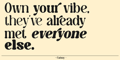 Caromy Font Poster 2