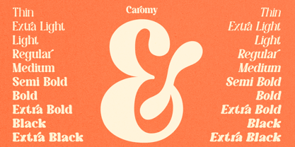 Caromy Font Poster 10