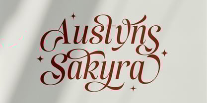 Austyns Sakyra Font Poster 1