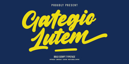 MC Gategio Lutem Font Poster 1