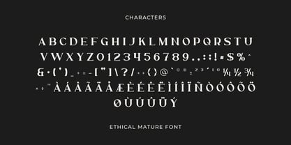 Ethical Mature Font Poster 2