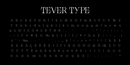 Tever Display Font Poster 5