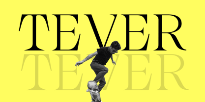 Tever Display Font Poster 1