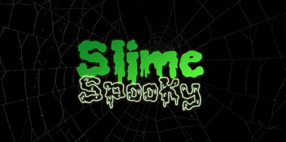 Slimespooky Font Poster 2