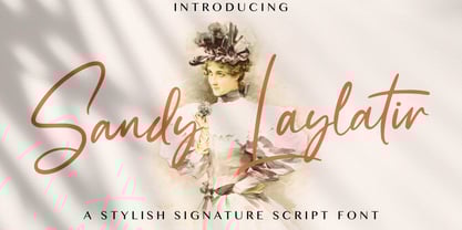 Sandy Lailyatir Font Poster 1