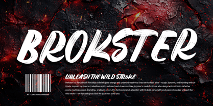 Brokster Font Poster 1