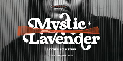 Mystic Lavender Font Poster 1