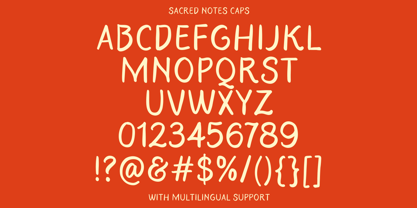 Sacred Notes Font Poster 6