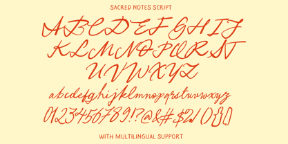 Sacred Notes Font Poster 7