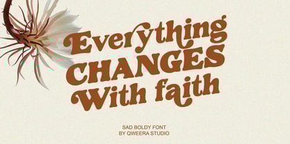 Sad Boldy Font Poster 3