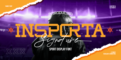 Insporta Signature Font Poster 1