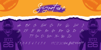 Insporta Signature Font Poster 4
