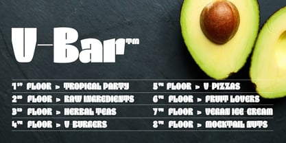 Kanat Latin Font Poster 12