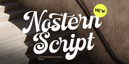 Nostern Script Font Poster 1