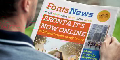 Bronta Slab Font Poster 11