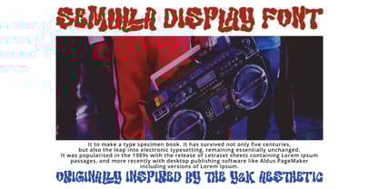 Semulla Display Font Poster 4