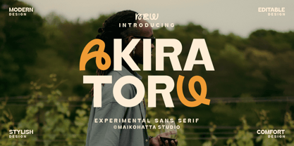 Akira Toru Font Poster 1