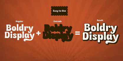 Boldry Display Font Poster 4