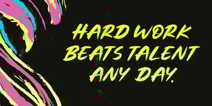 Relax Brush Font Poster 7