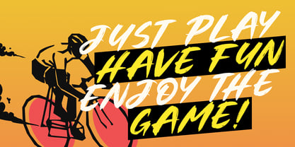 Relax Brush Font Poster 2