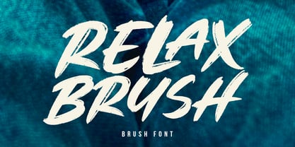 Relax Brush Font Poster 1