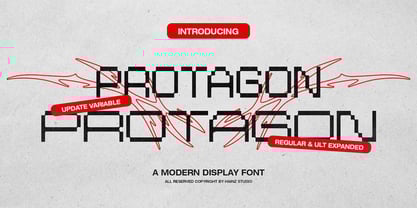 Protagon Font Poster 1
