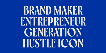 Bluemun Font Poster 2