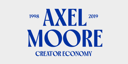 Bluemun Font Poster 3