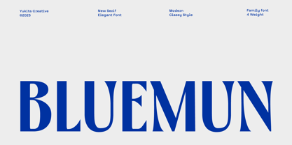 Bluemun Font Poster 1