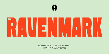 MN Ravenmark Font Poster 1