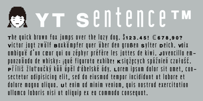 YT Sentence Font Poster 1