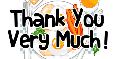 Good Breakfast Font Poster 5