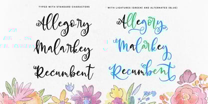 Allegory Font Poster 6