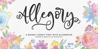Allegory Font Poster 1