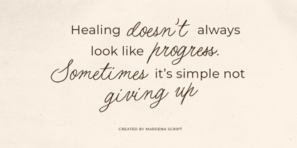 Mardena Font Poster 8