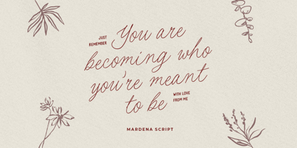 Mardena Font Poster 2