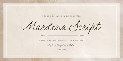 Mardena Font Poster 1