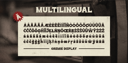 Gremie Font Poster 7