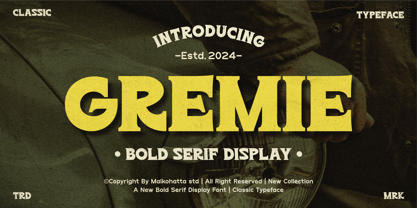Gremie Font Poster 1