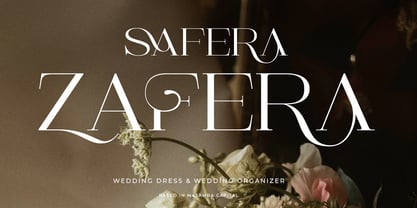 Sesandra All Caps Serif Font Poster 3