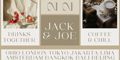 Sesandra All Caps Serif Font Poster 9