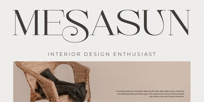 Sesandra All Caps Serif Font Poster 4