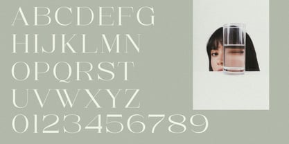 Sesandra All Caps Serif Font Poster 8