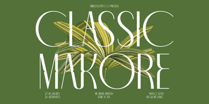 Classic Makore Font Poster 1