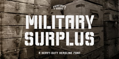 Military Surplus Font Poster 1