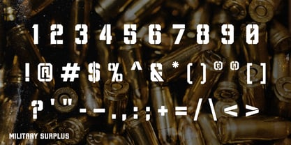 Military Surplus Font Poster 5