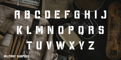 Military Surplus Font Poster 4