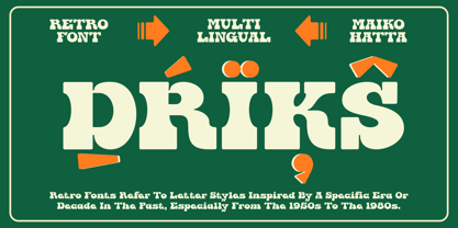 Driks Font Poster 5
